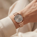 Rose Aura Crystal Watch – Full Rose Gold Edition