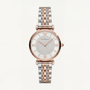 Diamond Aura Pavé Watch – Two-Tone Rose Edition