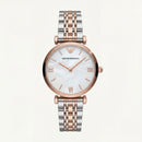 Pearl Essence Minimal Watch – Two-Tone Rose Edition