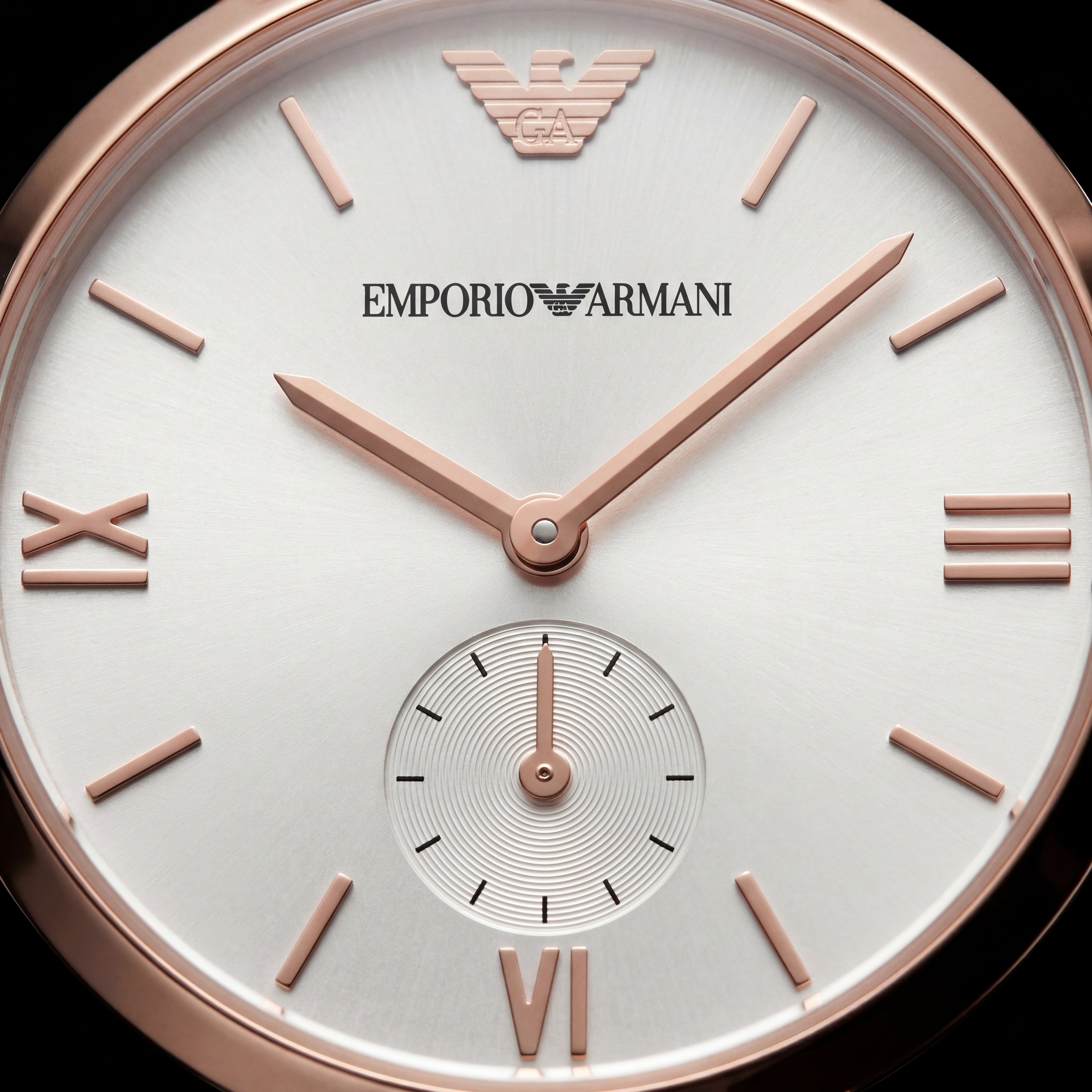 Rose Gold Small Seconds Watch – Executive Luxe Edition