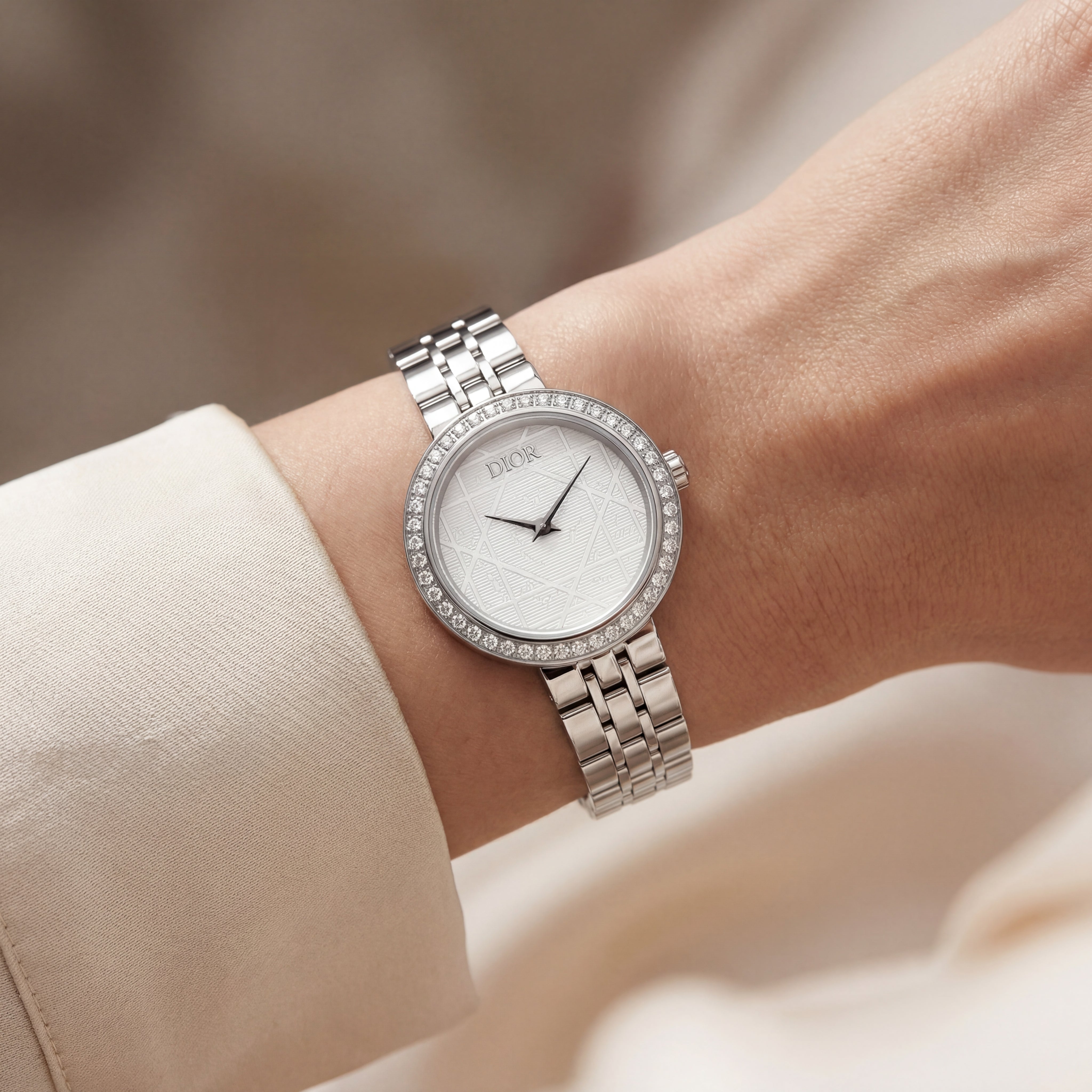 Etoile Silver Diamond Watch – Couture Steel Edition
