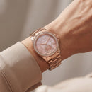 Rose Radiance Crystal Watch – Blush Gold Edition
