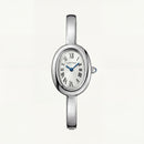 Oval Silver Roman Dial Bangle Watch – Timeless Parisian Elegance Edition