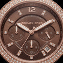 Mocha Rose Two-Tone Crystal Chronograph – Luxe Signature Edition