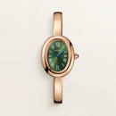 Emerald Oval Roman Dial Bangle Watch – Rose Gold Heritage Luxe Edition