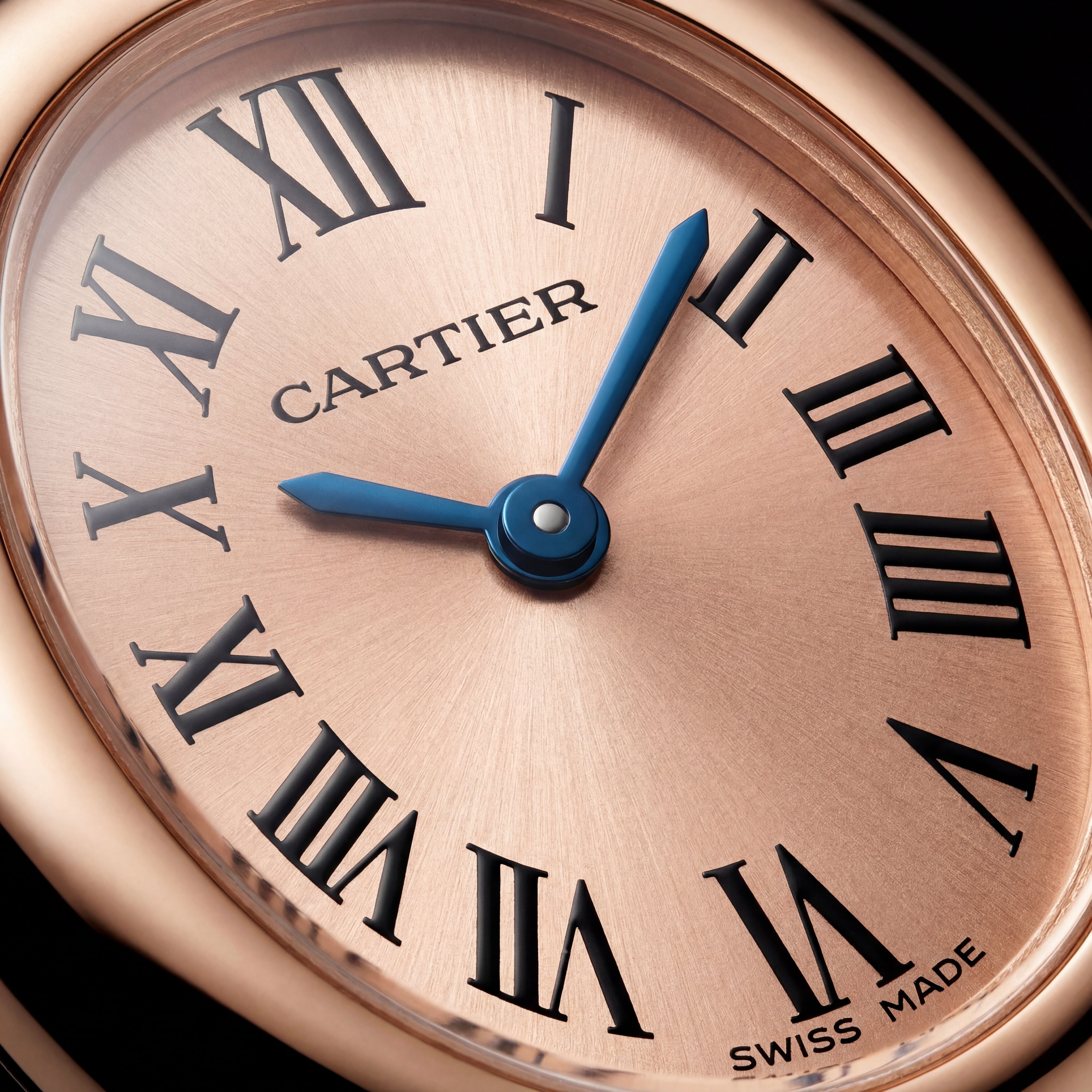 Blush Oval Roman Dial Bangle Watch – Rose Gold Signature Heritage Edition