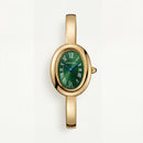 Emerald Oval Roman Dial Bangle Watch – Gold Prestige Heritage Edition
