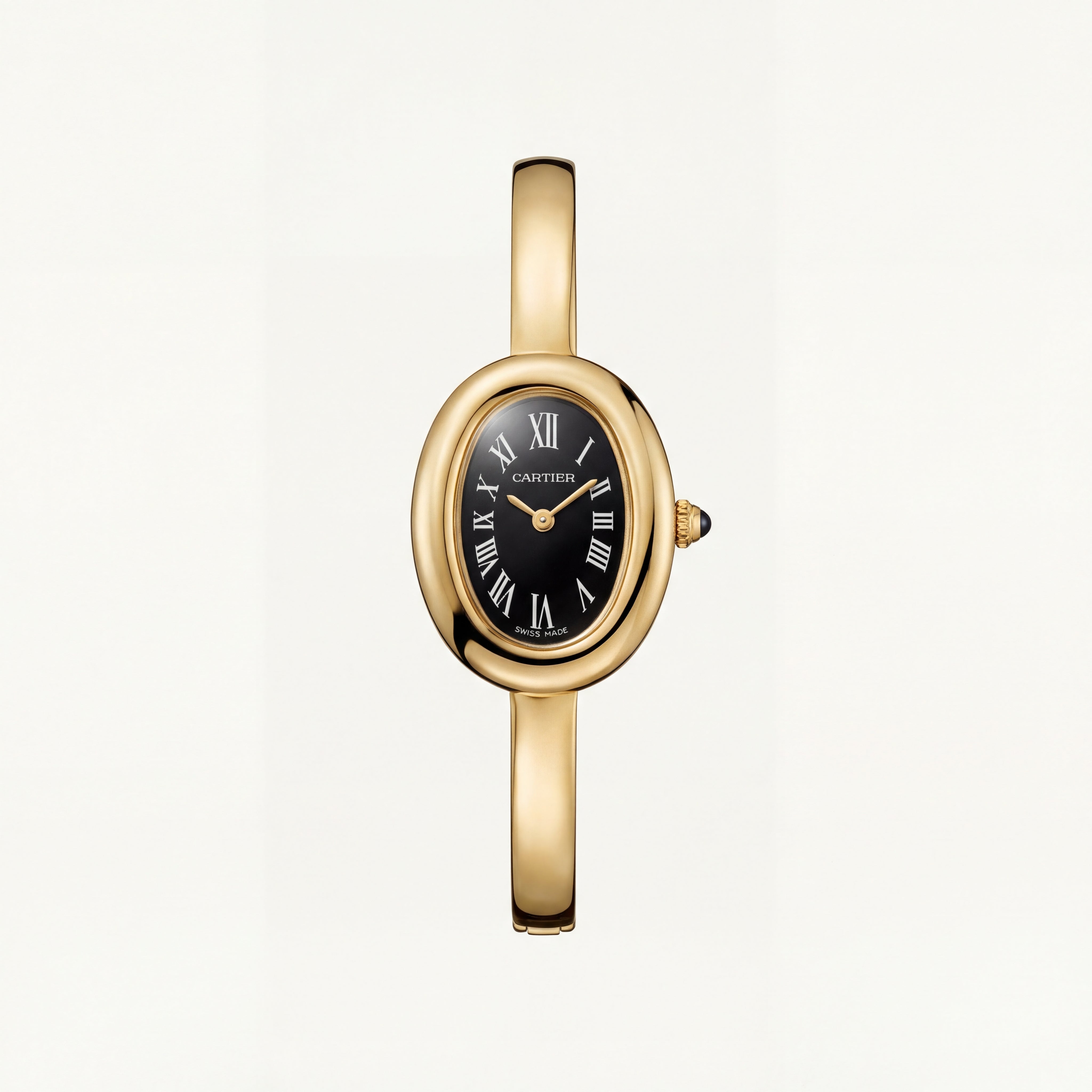 Midnight Oval Roman Dial Bangle Watch – Gold Signature Classic Edition