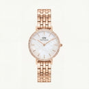 Blush Pearl Crystal Watch – Rose Gold Luxe Edition