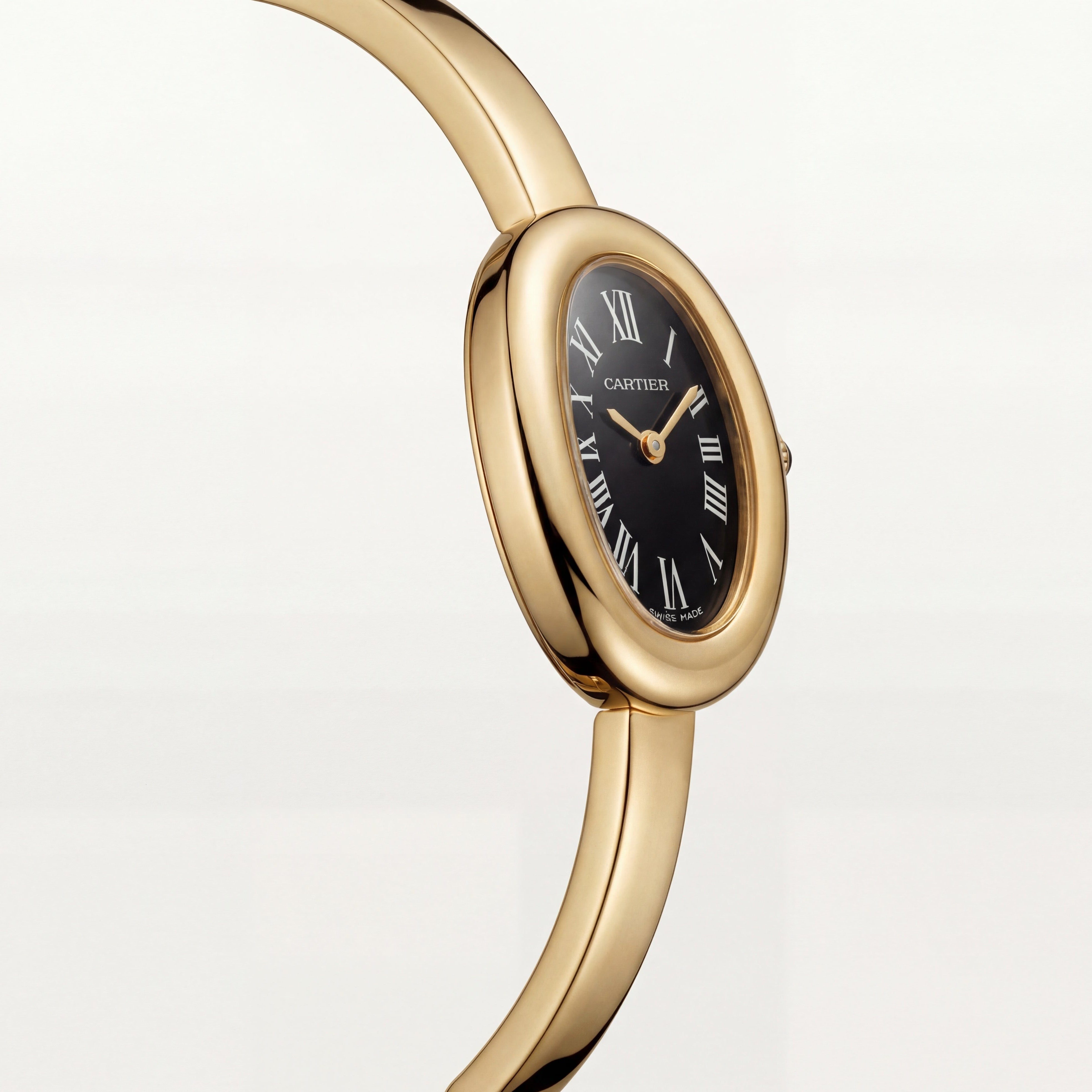 Midnight Oval Roman Dial Bangle Watch – Gold Signature Classic Edition