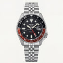 Midnight Black Dual-Tone GMT Automatic Steel Watch
