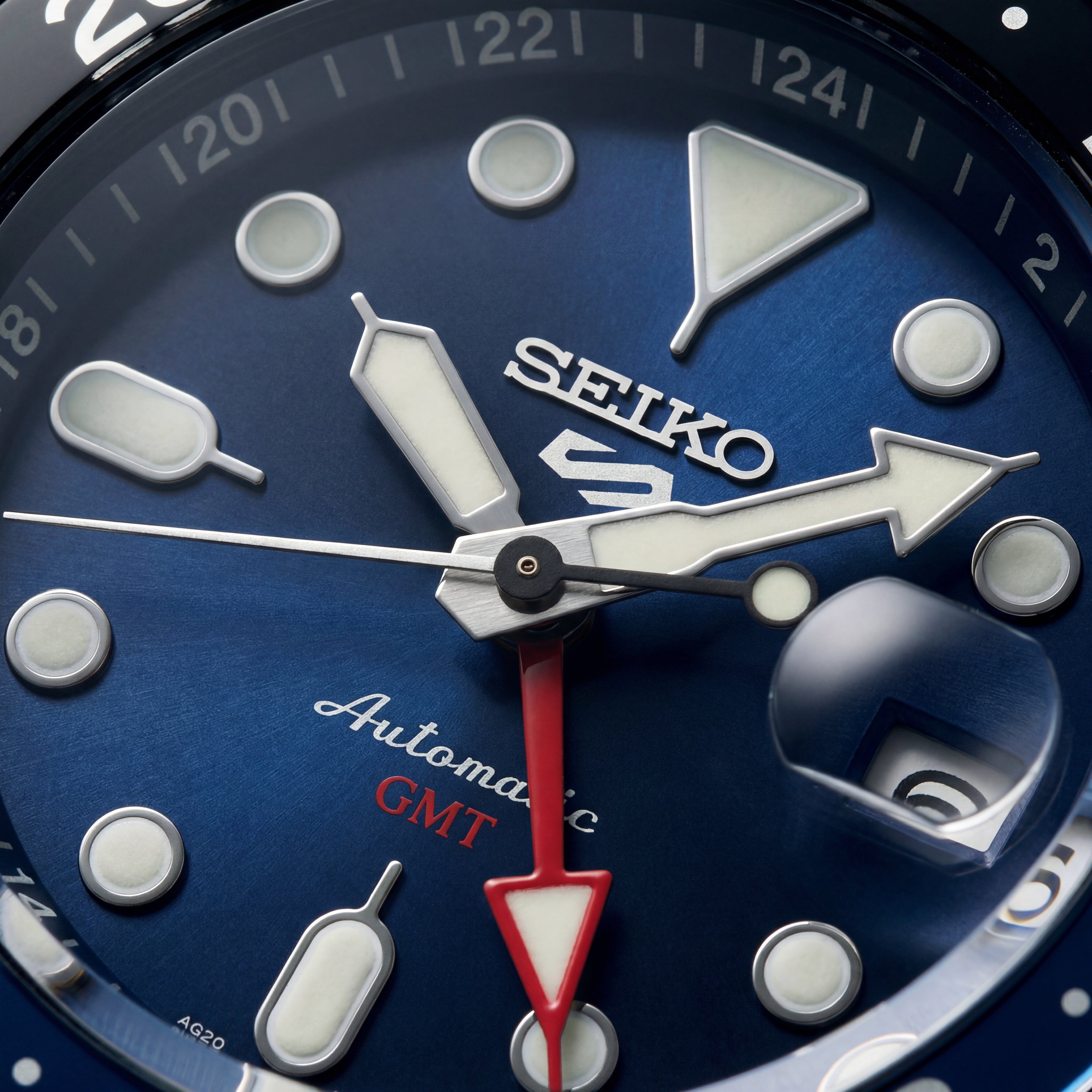 Ocean Blue GMT Automatic Steel Watch