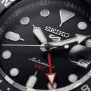 Black Dial Red-Black GMT Steel Watch