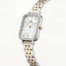 Pearl Two-Tone Rectangle Watch – Gold & Silver Radiance Edition