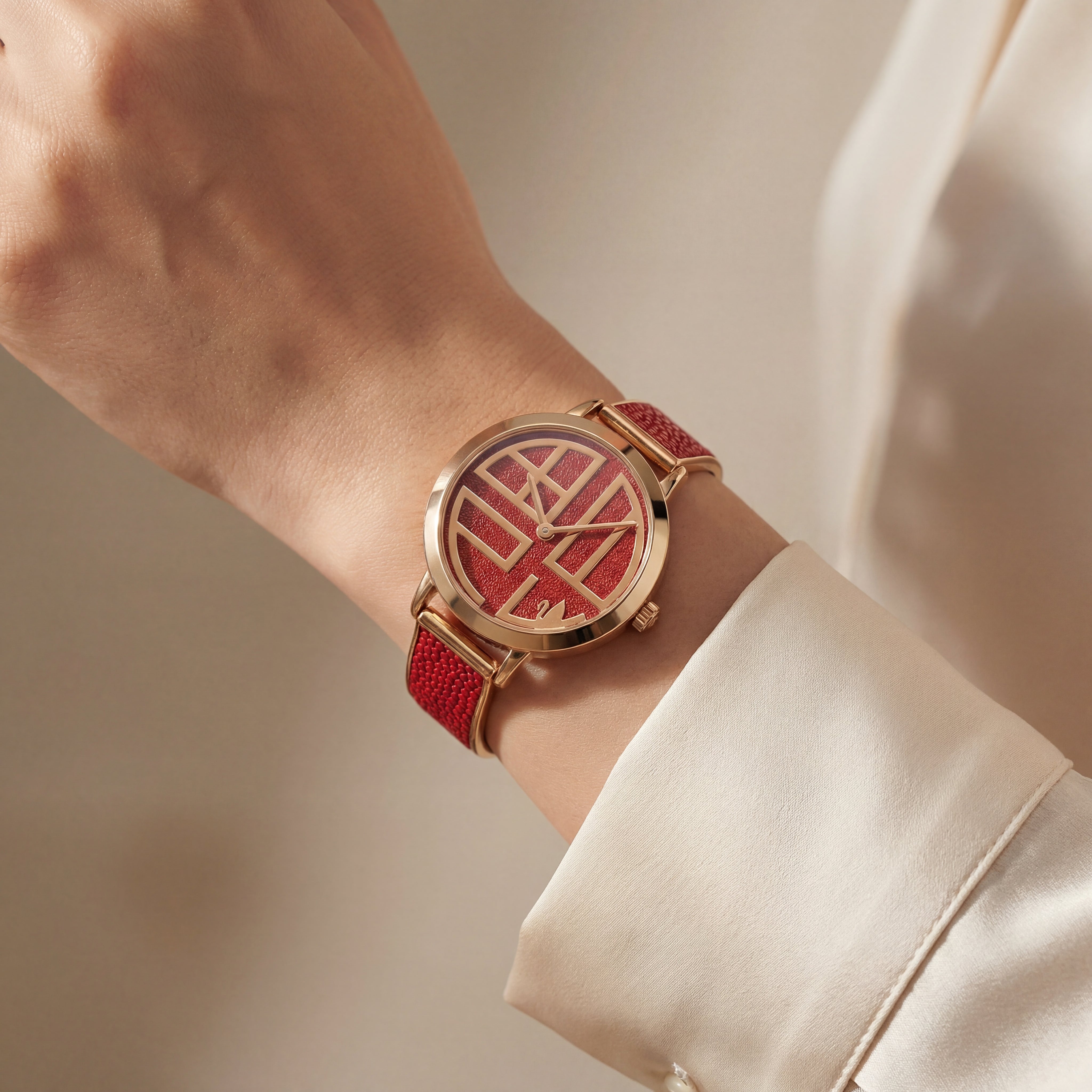 Scarlet Signature Watch – Rose Gold Statement Edition