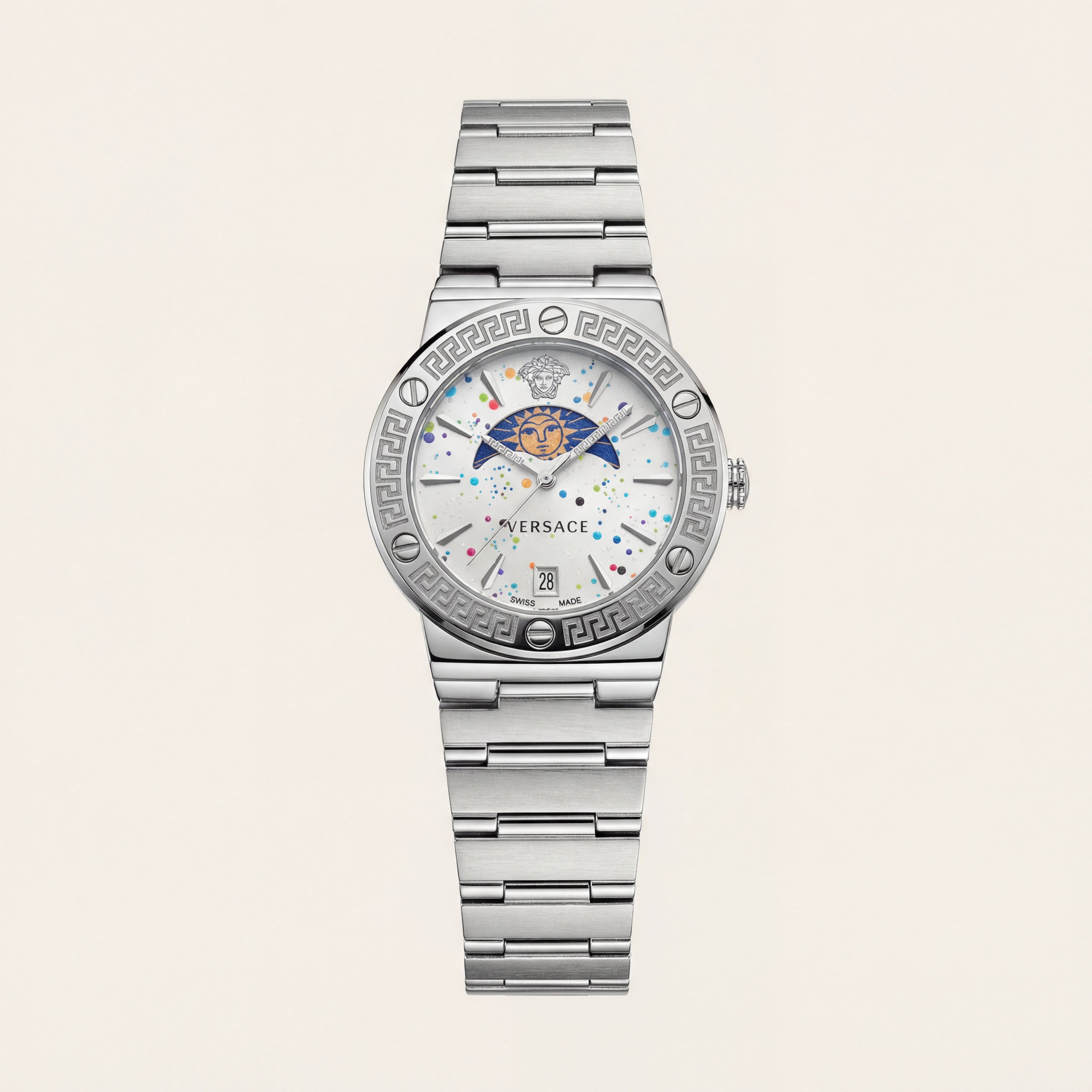 Medusa Icon Silver Watch – Artistic Signature Edition