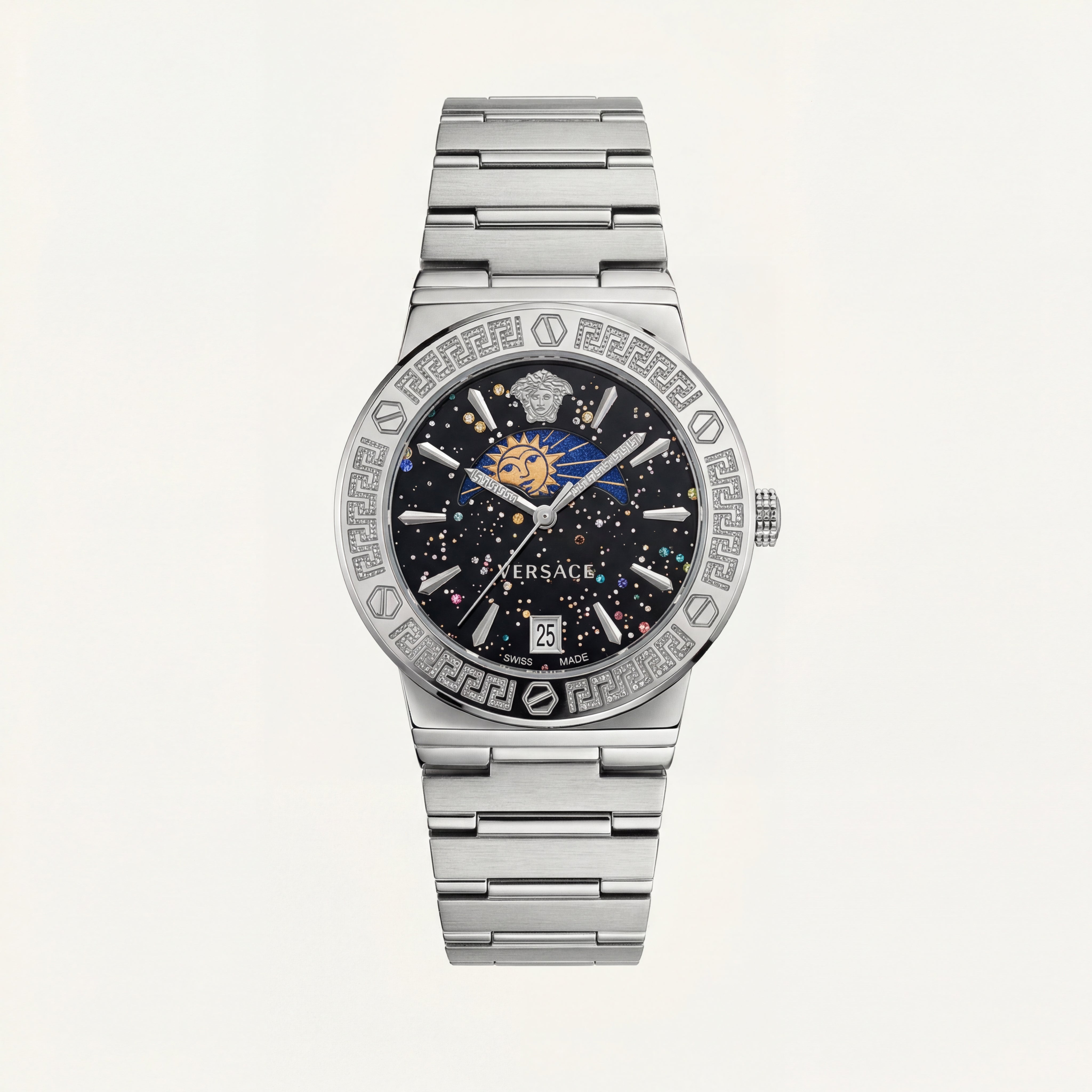 Medusa Midnight Celestial Watch – Signature Steel Edition