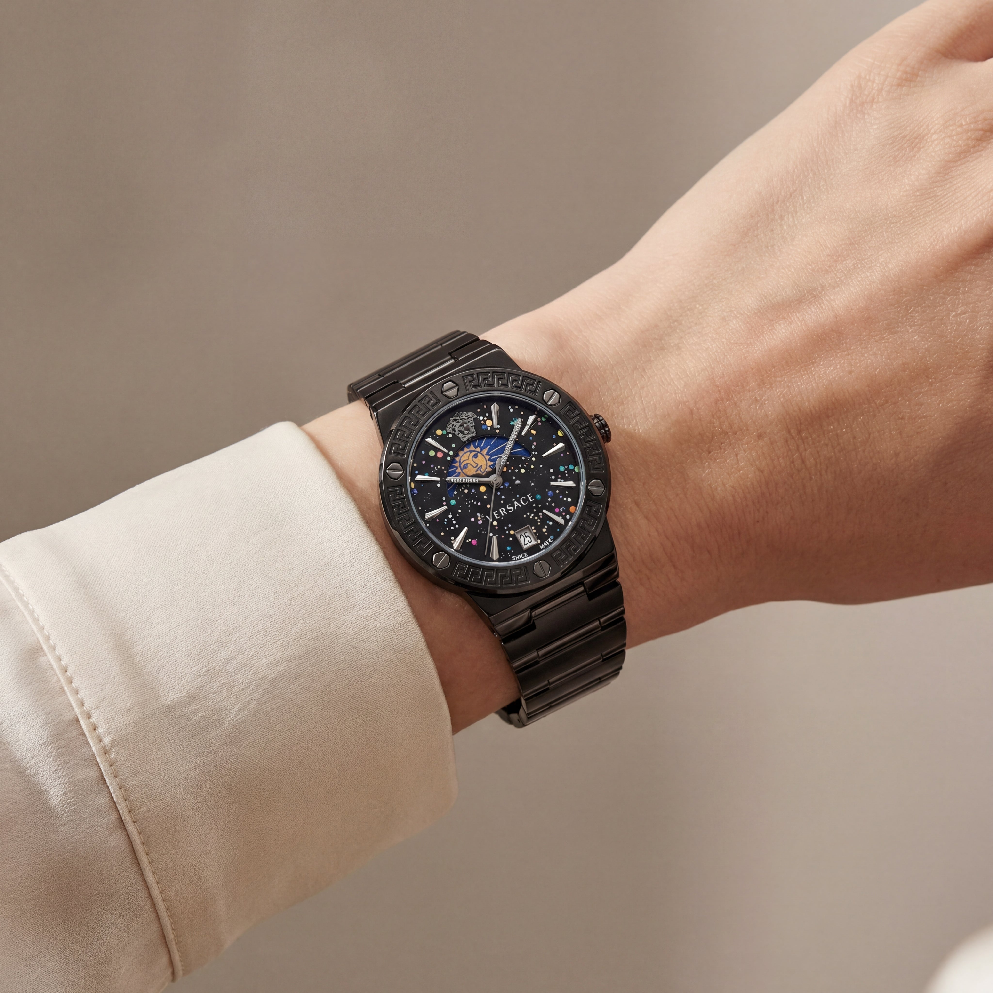 Medusa Noir Celestial Watch – Black Signature Edition