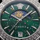 Medusa Emerald Celestial Watch – Signature Steel Edition