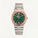 Medusa Emerald Two-Tone Watch – Rose Steel Signature Edition