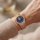 Medusa Celestial Rose Gold Watch – Midnight Blue Edition