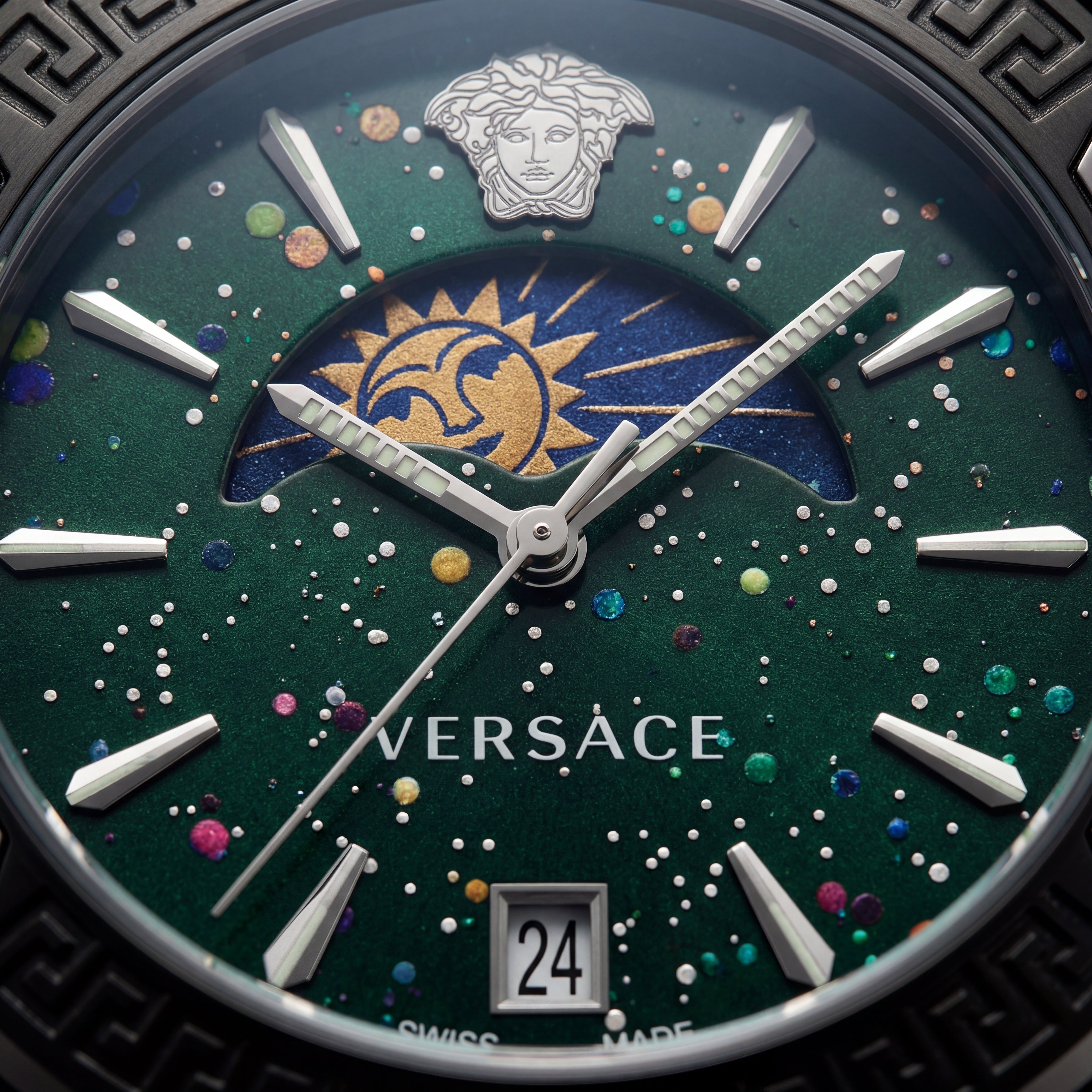 Medusa Emerald Noir Watch – Black Signature Edition