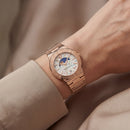 Medusa Pearl Rose Gold Watch – Celestial White Edition