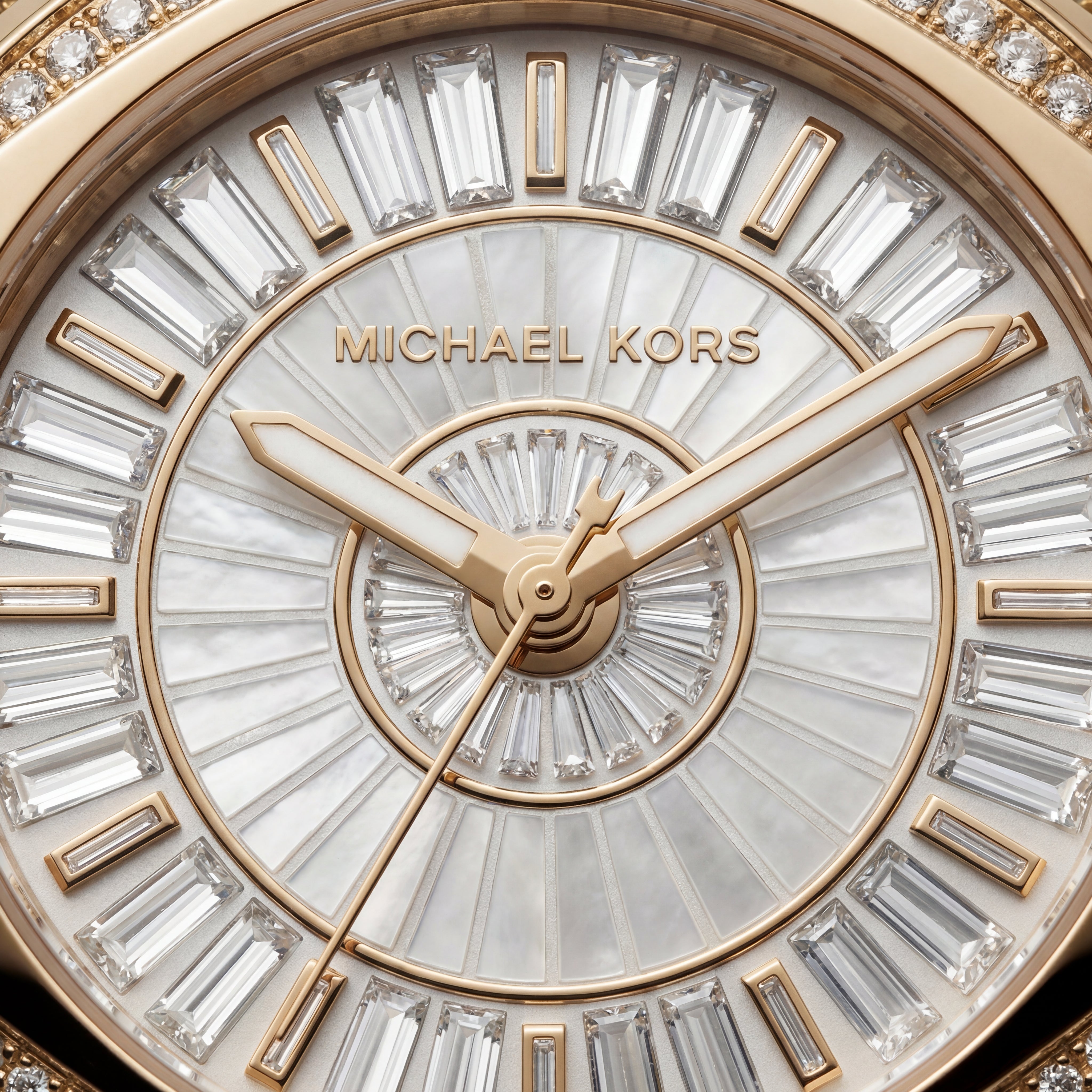 Crystal Halo Gold Sport Watch – Black Strap Signature Edition