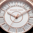 Crystal Halo Rose Gold Sport Watch – White Signature Strap Edition
