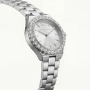 Silver Crystal Bezel Watch – Classic Radiance Edition