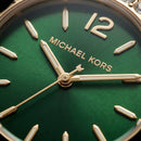 Gold Crystal Bezel Watch – Emerald Dial Luxe Edition