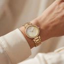 Golden Pearl Crystal Watch – Full Gold Luxe Edition
