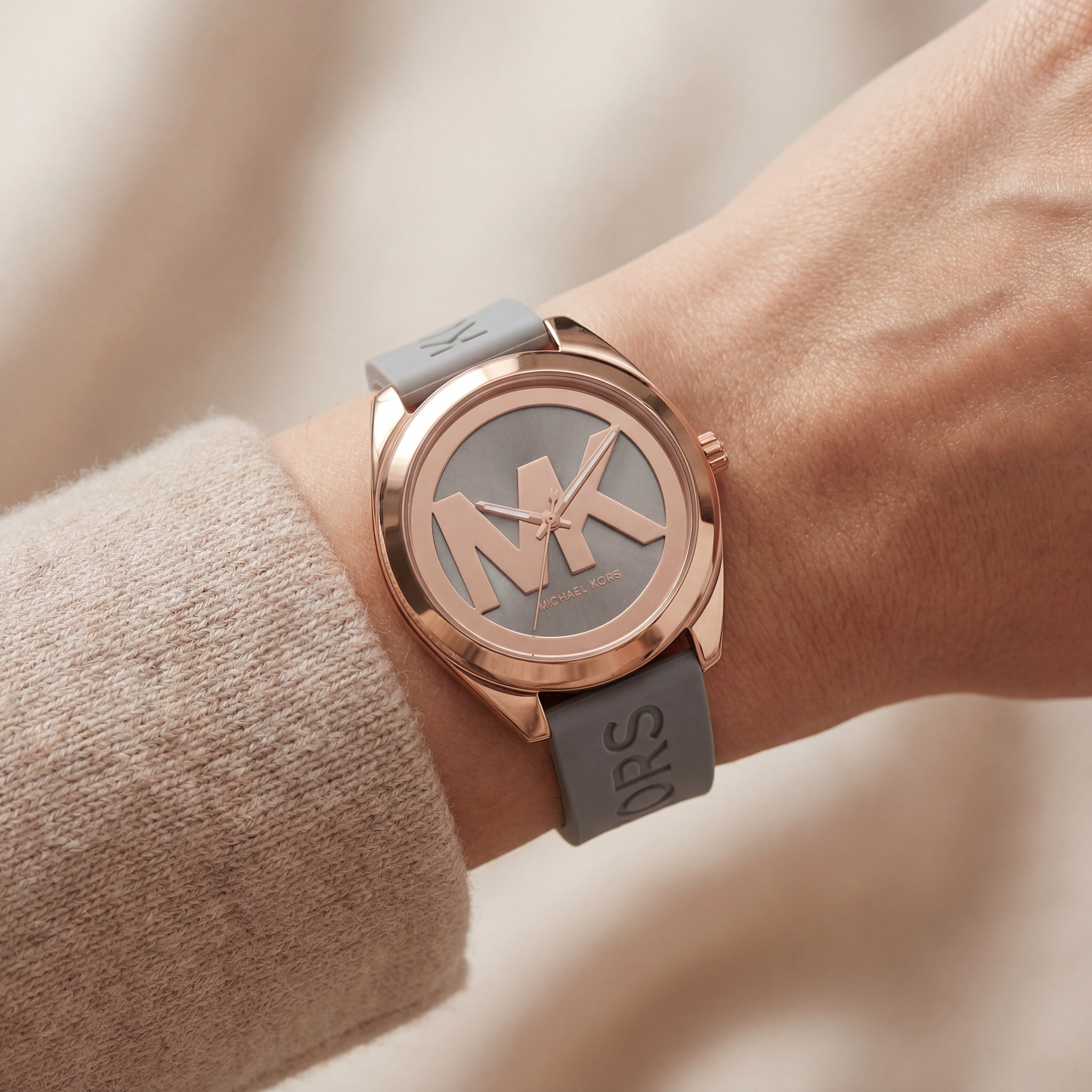 Urban Grey Logo Watch – Rose Gold Power Edition