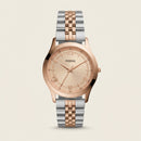 Two-Tone Rose Gold Champagne Dial Classic Quartz Watch
