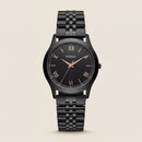 Black Steel Black Dial Classic Quartz Watch
