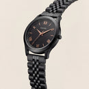 Black Steel Black Dial Classic Quartz Watch