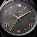 Black Steel Charcoal Dial Classic Quartz Watch