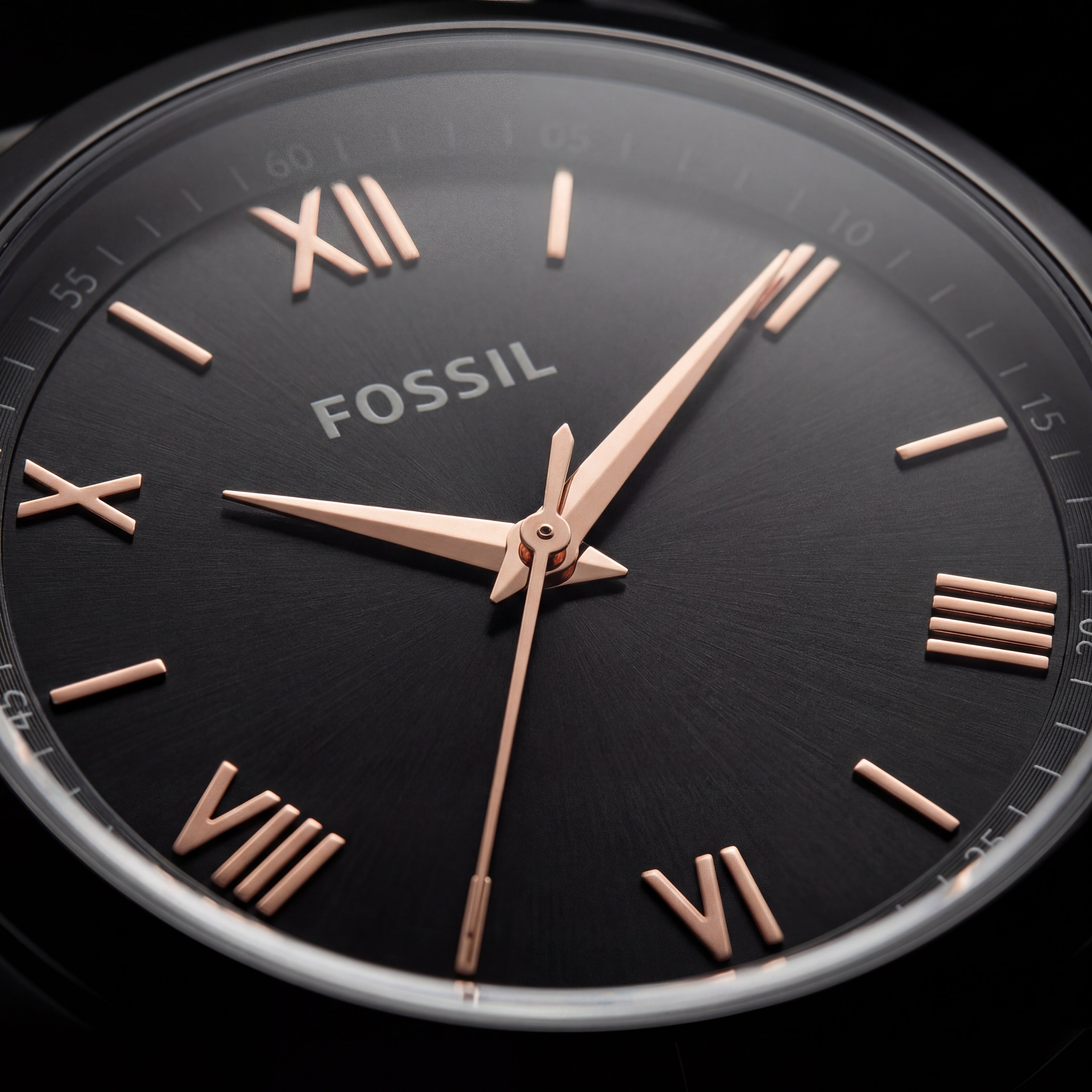 Black Steel Black Dial Classic Quartz Watch