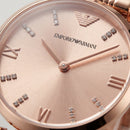Rose Gold Crystal Accent Dial Luxury Bracelet Watch – Women