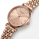 Rose Gold Crystal Accent Dial Luxury Bracelet Watch – Women