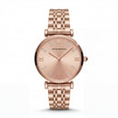 Rose Gold Crystal Accent Dial Luxury Bracelet Watch – Women
