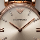 Two-Tone Rose Gold & Silver Crystal Accent Dial Luxury Bracelet Watch – Women