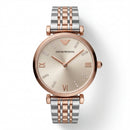 Two-Tone Rose Gold & Silver Crystal Accent Dial Luxury Bracelet Watch – Women