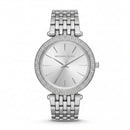 Stainless Steel Crystal Bezel Silver Sunray Dial Luxury Bracelet Watch – Women