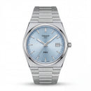 Stainless Steel Integrated Bracelet Ice Blue Sunburst Dial Date Watch – Women