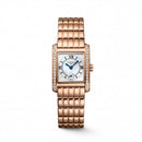 Rose Gold Diamond-Set Rectangular Mother-of-Pearl Roman Dial Luxury Bracelet Watch – Women