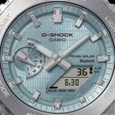 Ice Blue Hybrid Solar Sports Protection Watch