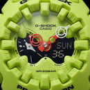 Neon Green Shock-Resistant Hybrid Sports Watch