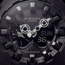 Matte Black Shock-Resistant Hybrid Sports Watch