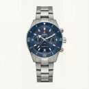 Ocean Blue Diver Chronograph Automatic Steel Watch